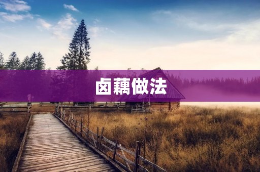 卤藕做法:让你品尝美味的传统美食 卤藕做法:让你品尝美味的传统美食