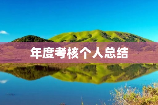 年度考核个人总结:成长与收获