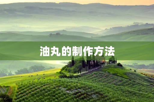 油丸的制作方法