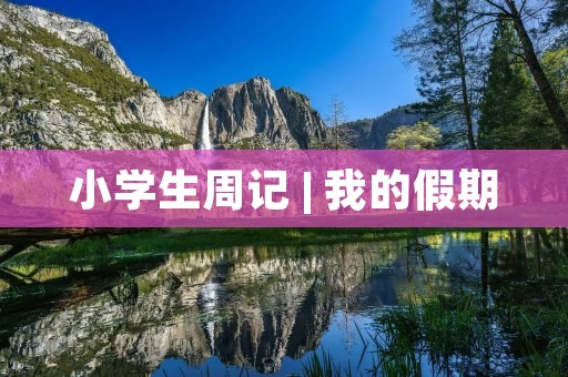 小学生周记 | 我的假期 小学生周记 | 我的假期
