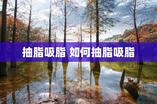 抽脂吸脂 如何抽脂吸脂 抽脂吸脂 如何抽脂吸脂