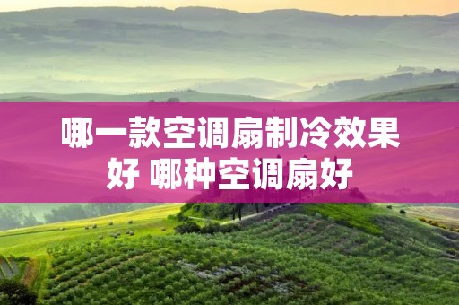 哪一款空调扇制冷效果好 哪种空调扇好 哪一款空调扇制冷效果好 哪种空调扇好