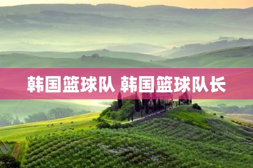 韩国篮球队 韩国篮球队长