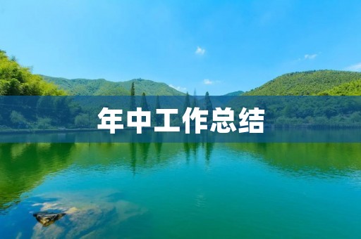 年中工作总结:回顾过去,展望未来