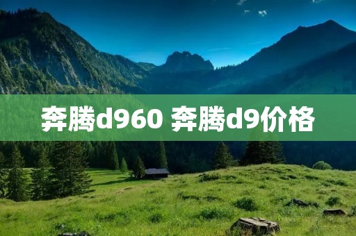 奔腾d960 奔腾d9价格 奔腾d960 奔腾d9价格