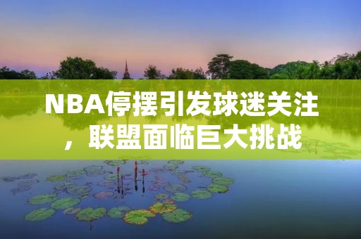 NBA停摆引发球迷关注,联盟面临巨大挑战 NBA停摆引发球迷关注,联盟面临巨大挑战