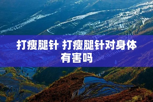 打瘦腿针 打瘦腿针对身体有害吗
