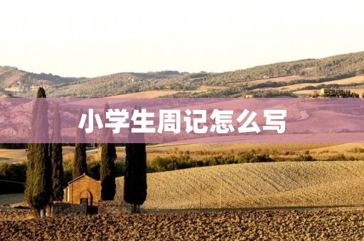 小学生周记怎么写