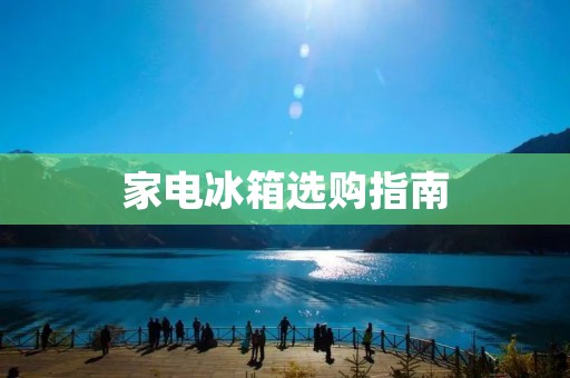 家电冰箱选购指南：哪些品牌值得信赖