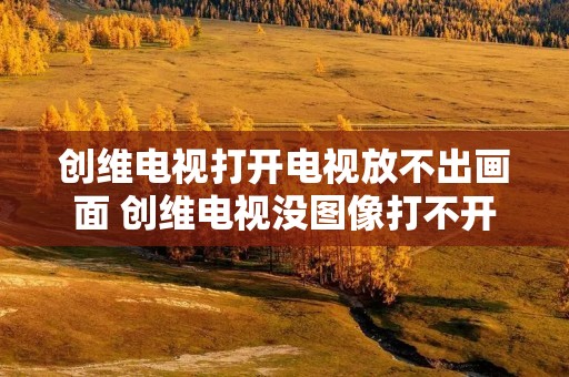 创维电视打开电视放不出画面 创维电视没图像打不开