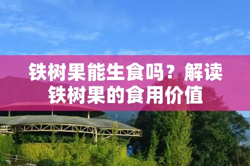 铁树果能生食吗?解读铁树果的食用价值 铁树果能生食吗?解读铁树果的食用价值