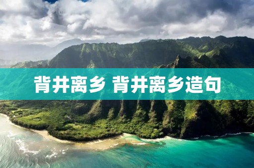 背井离乡 背井离乡造句