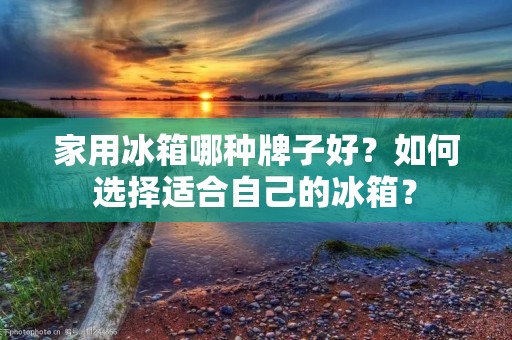 家用冰箱哪种牌子好？如何选择适合自己的冰箱？