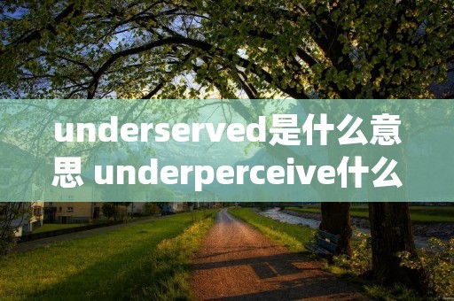 underserved是什么意思 underperceive什么意思 underserved是什么意思 underperceive什么意思