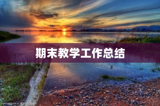 期末教学工作总结