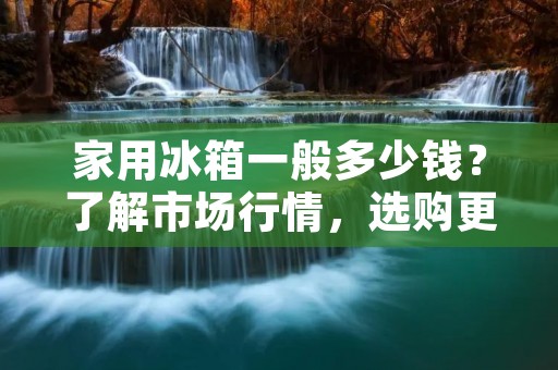 家用冰箱一般多少钱？了解市场行情，选购更省心
