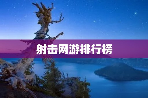 射击网游排行榜:这些游戏一定让你欲罢不能 射击网游排行榜:这些游戏一定让你欲罢不能