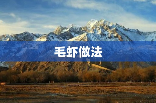 毛虾做法:美味又简单的家常菜 毛虾做法:美味又简单的家常菜
