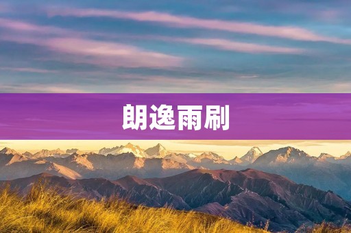 朗逸雨刷：为您行车保驾护航