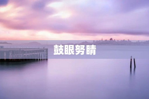 鼓眼努睛:眼睛保健的重要性 鼓眼努睛:眼睛保健的重要性
