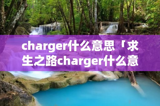charger什么意思「求生之路charger什么意思」