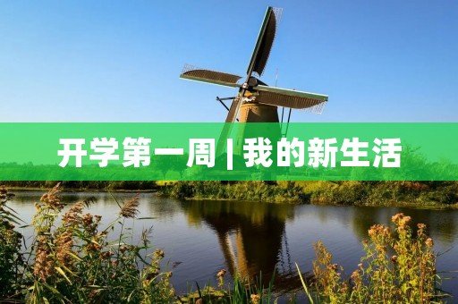 开学第一周 | 我的新生活 开学第一周 | 我的新生活