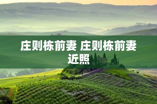 庄则栋前妻 庄则栋前妻近照