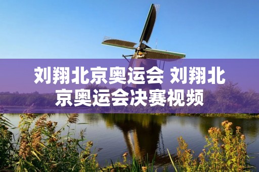 刘翔北京奥运会 刘翔北京奥运会决赛视频