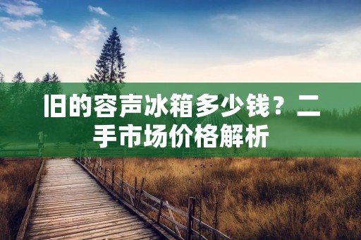 旧的容声冰箱多少钱？二手市场价格解析