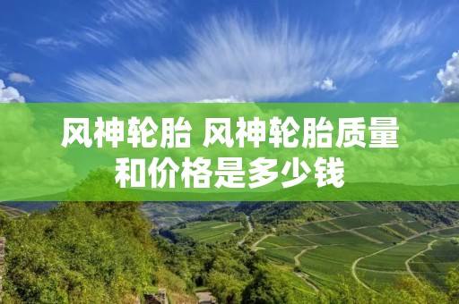 风神轮胎 风神轮胎质量和价格是多少钱