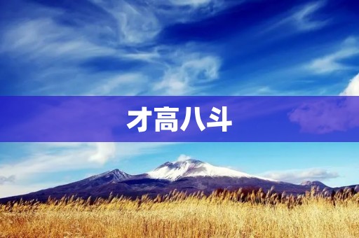 才高八斗:优秀人才的象征 才高八斗:优秀人才的象征