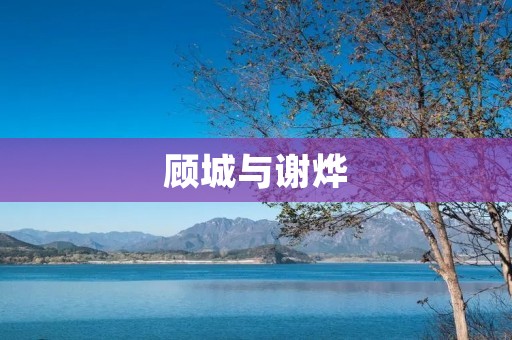 顾城与谢烨:两位诗人的青春岁月 顾城与谢烨:两位诗人的青春岁月