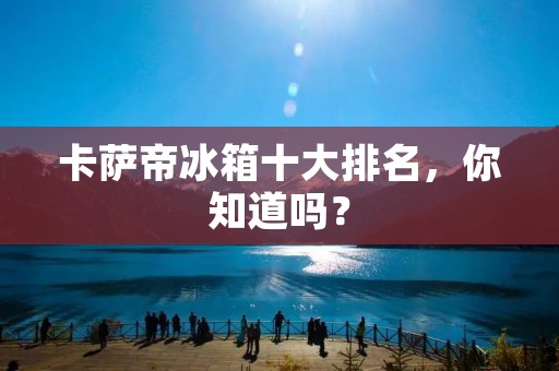 卡萨帝冰箱十大排名，你知道吗？