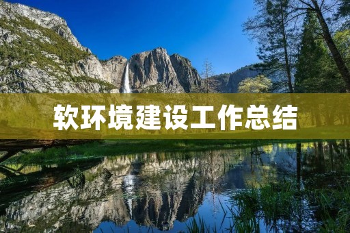 软环境建设工作总结