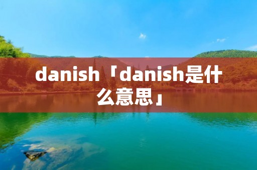 danish「danish是什么意思」