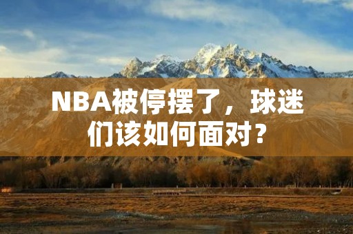 NBA被停摆了，球迷们该如何面对？