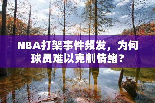 NBA打架事件频发,为何球员难以克制情绪? NBA打架事件频发,为何球员难以克制情绪?