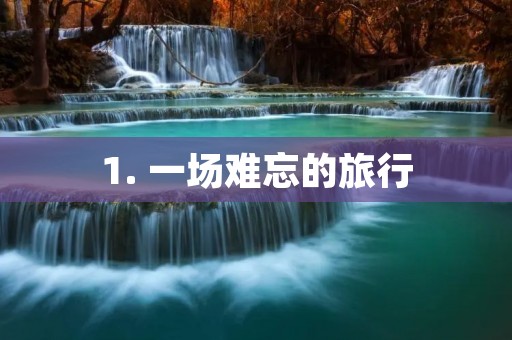 1. 一场难忘的旅行 1. 一场难忘的旅行