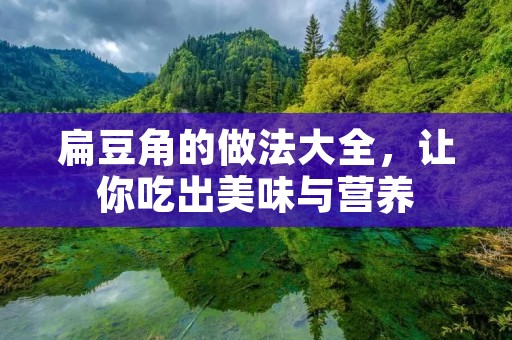 扁豆角的做法大全,让你吃出美味与营养