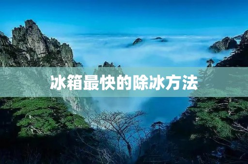 冰箱最快的除冰方法:详解冰箱除冰技巧 冰箱最快的除冰方法:详解冰箱除冰技巧