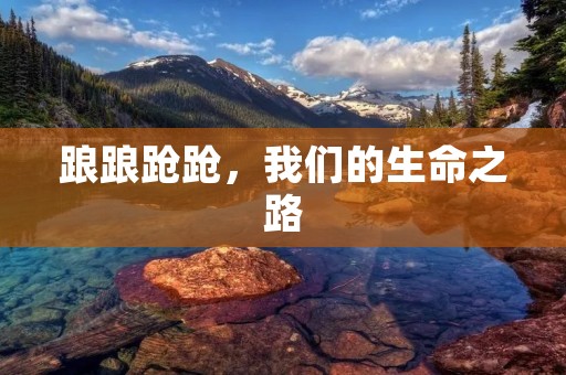 踉踉跄跄,我们的生命之路