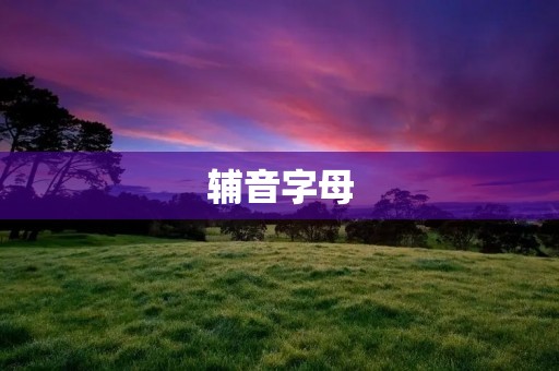 辅音字母：英语学习必须掌握的基础知识