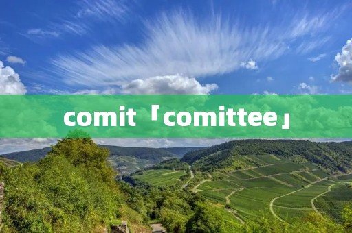 comit「comittee」