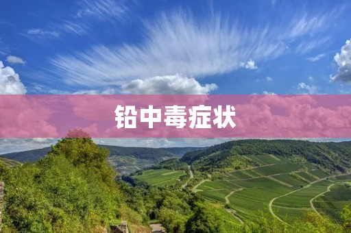 铅中毒症状：了解铅中毒的常见症状及预防措施