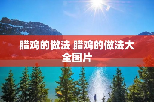 腊鸡的做法 腊鸡的做法大全图片