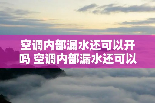 空调内部漏水还可以开吗 空调内部漏水还可以开吗视频 空调内部漏水还可以开吗 空调内部漏水还可以开吗视频