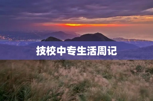 技校中专生活周记 技校中专生活周记
