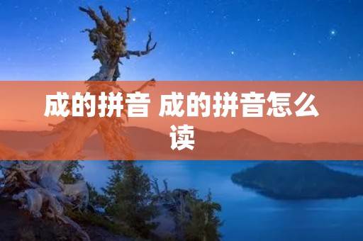 成的拼音 成的拼音怎么读 成的拼音 成的拼音怎么读