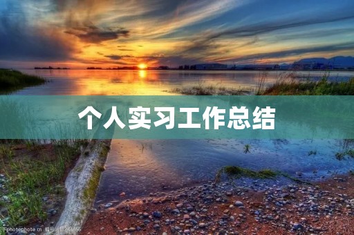 个人实习工作总结：从学习到实践