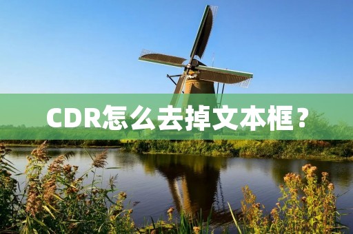 CDR怎么去掉文本框？